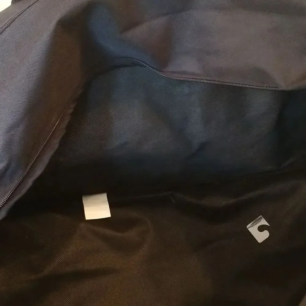 Delta Black and Gray Men's Large Duffel Bag with Shoulder Strap